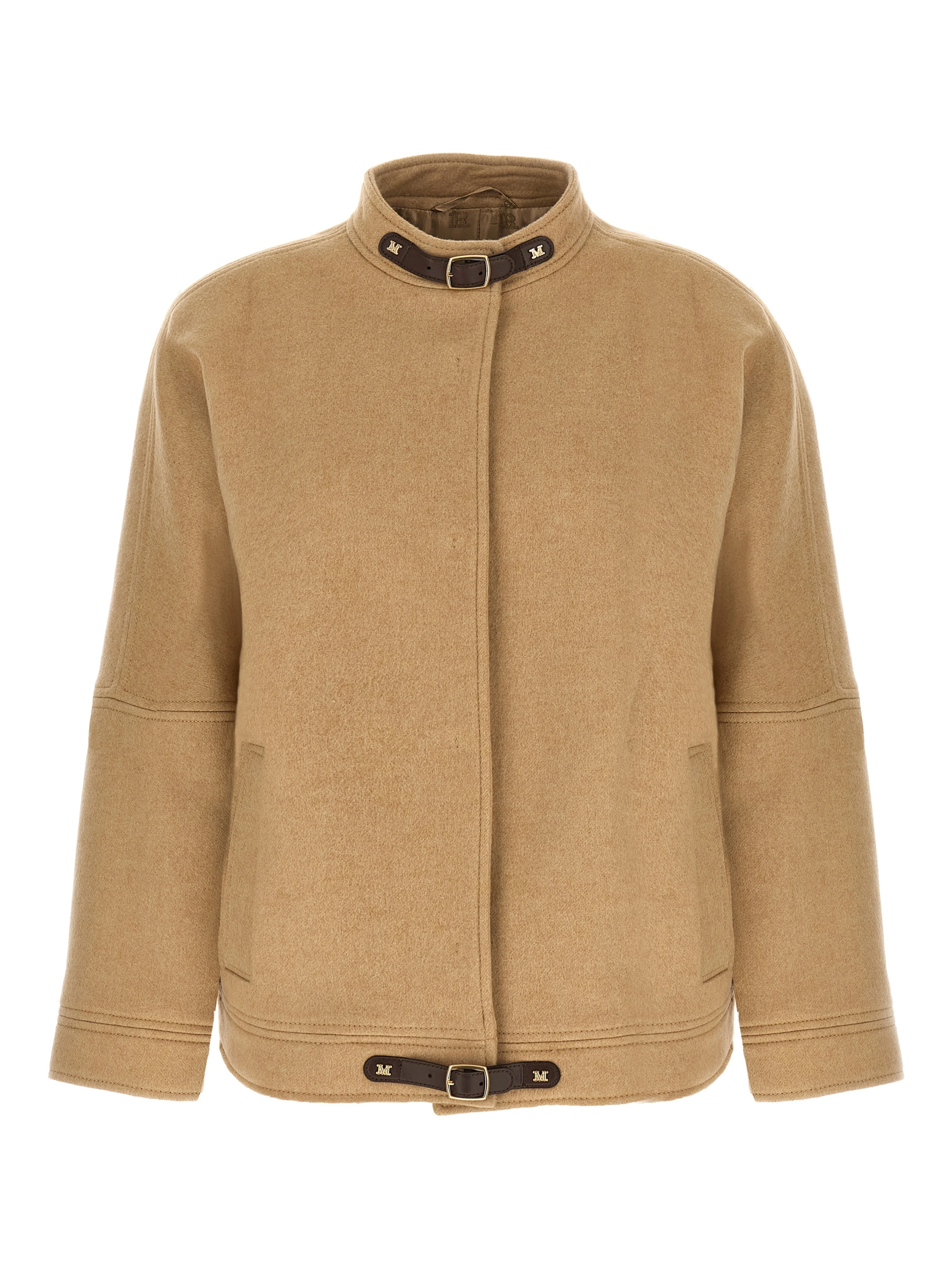 Beige Cashmere Bomber