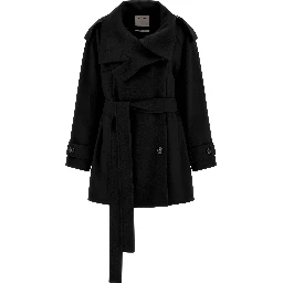Black Virgin Wool Coat