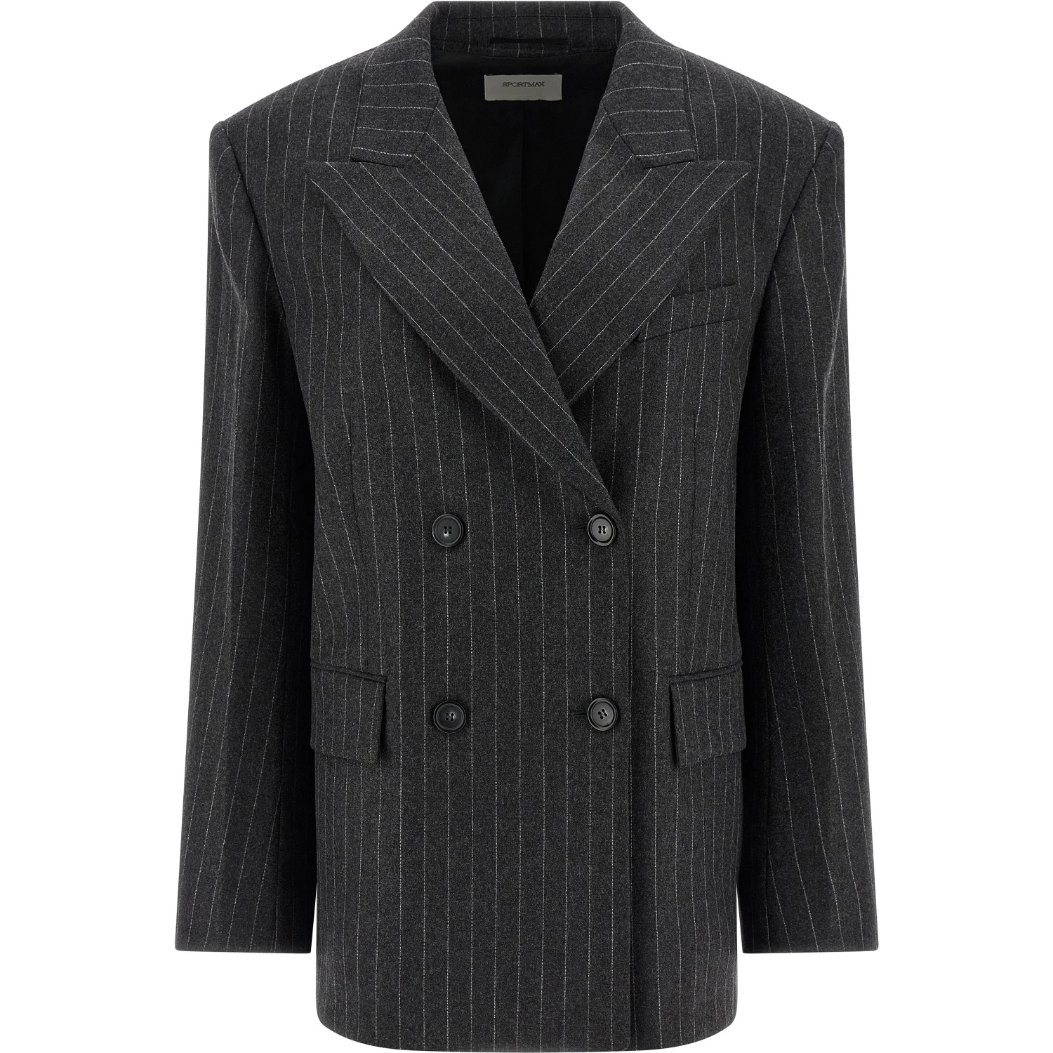 Gray Virgin Wool Blazer