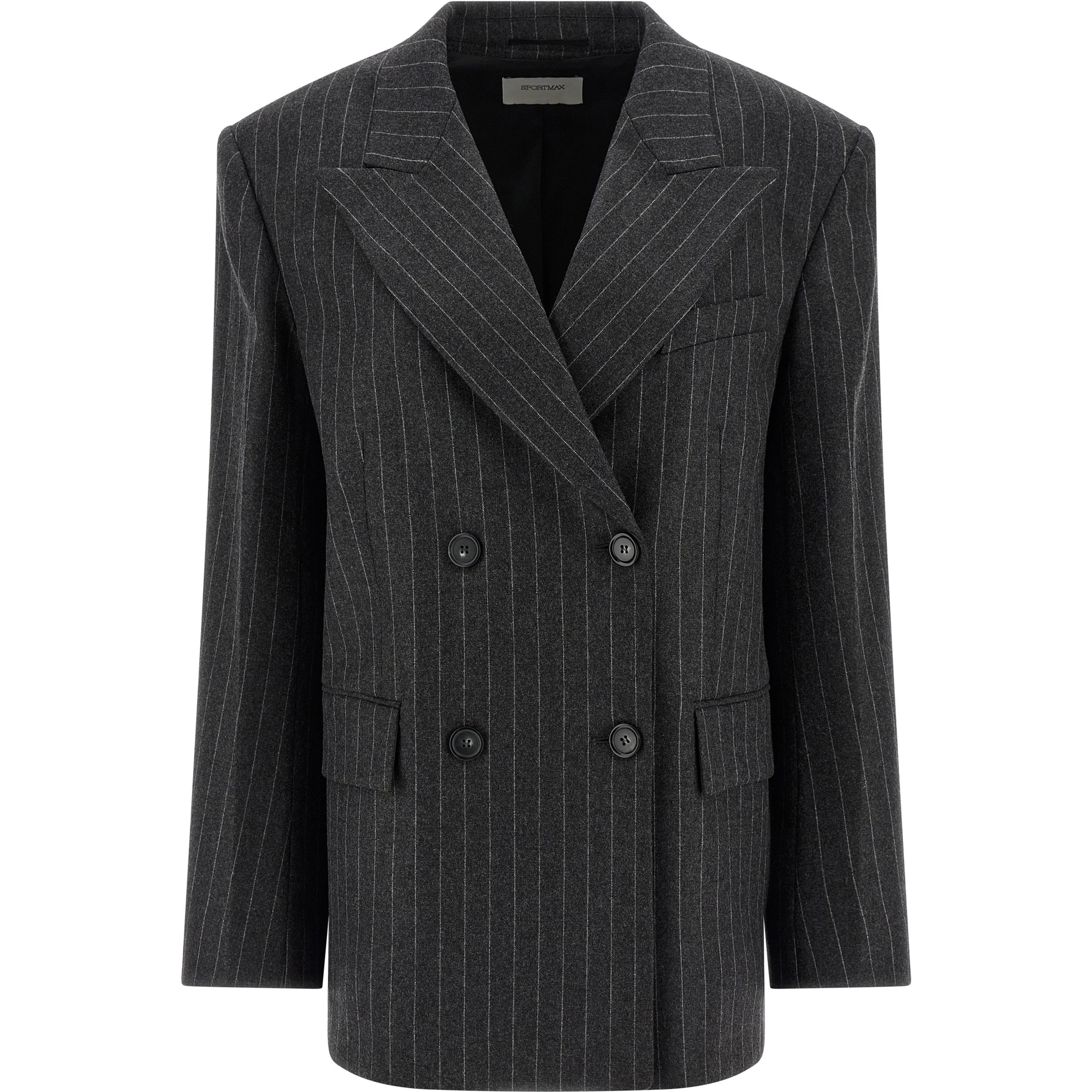 Gray Virgin Wool Blazer