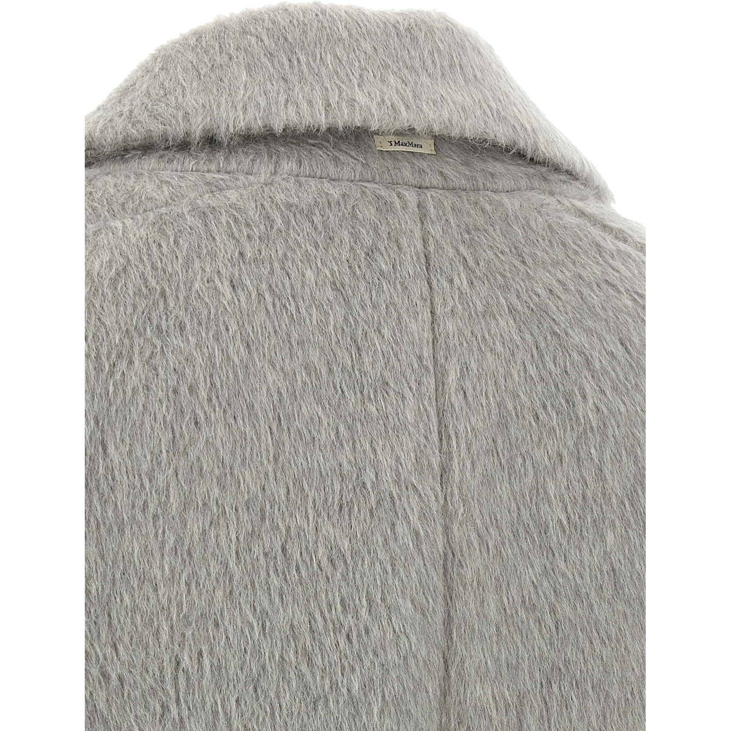 Gray Alpaca Leather Coat