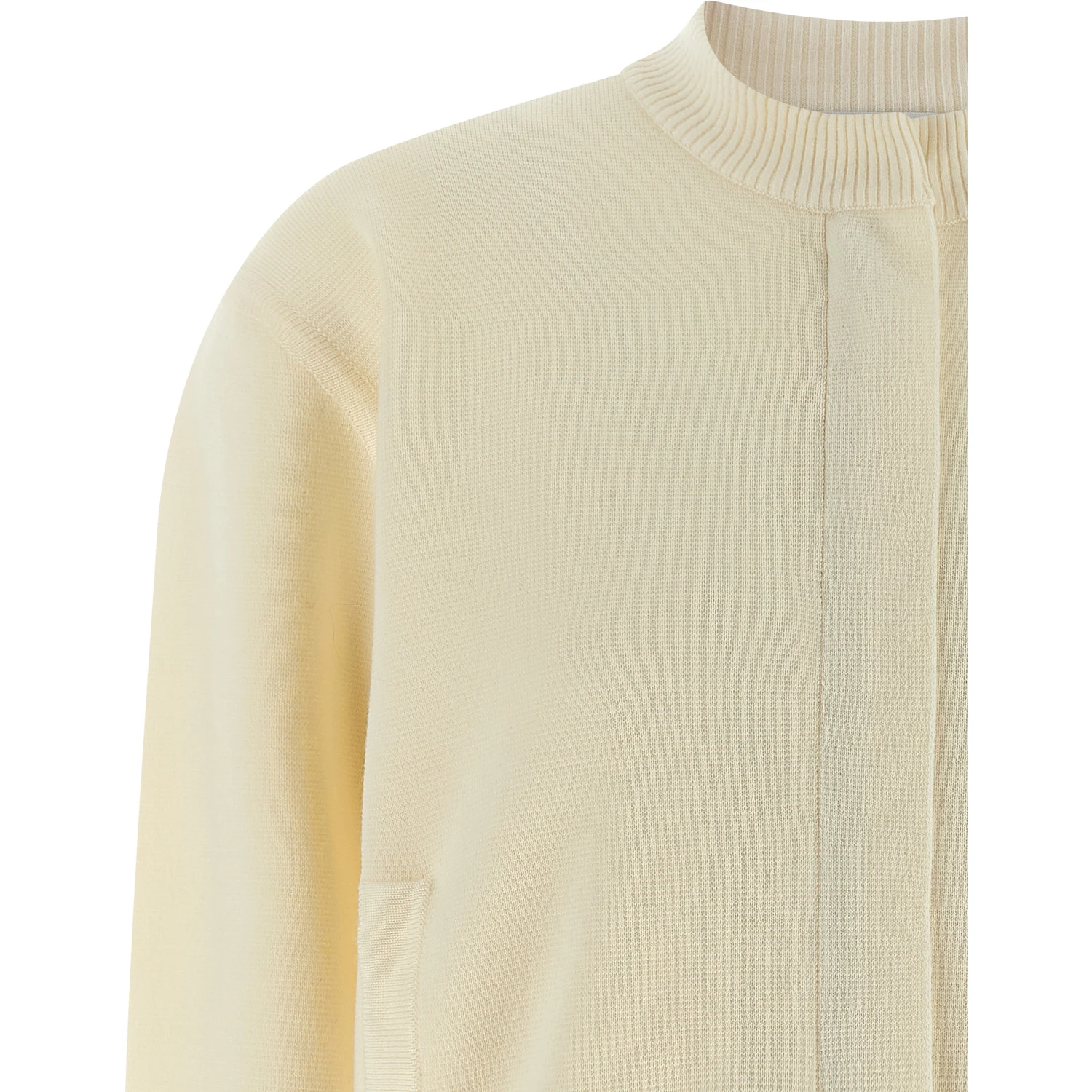 White Virgin Wool Cardigan