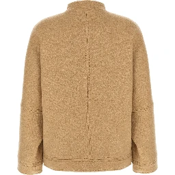 Beige Cashmere Bomber