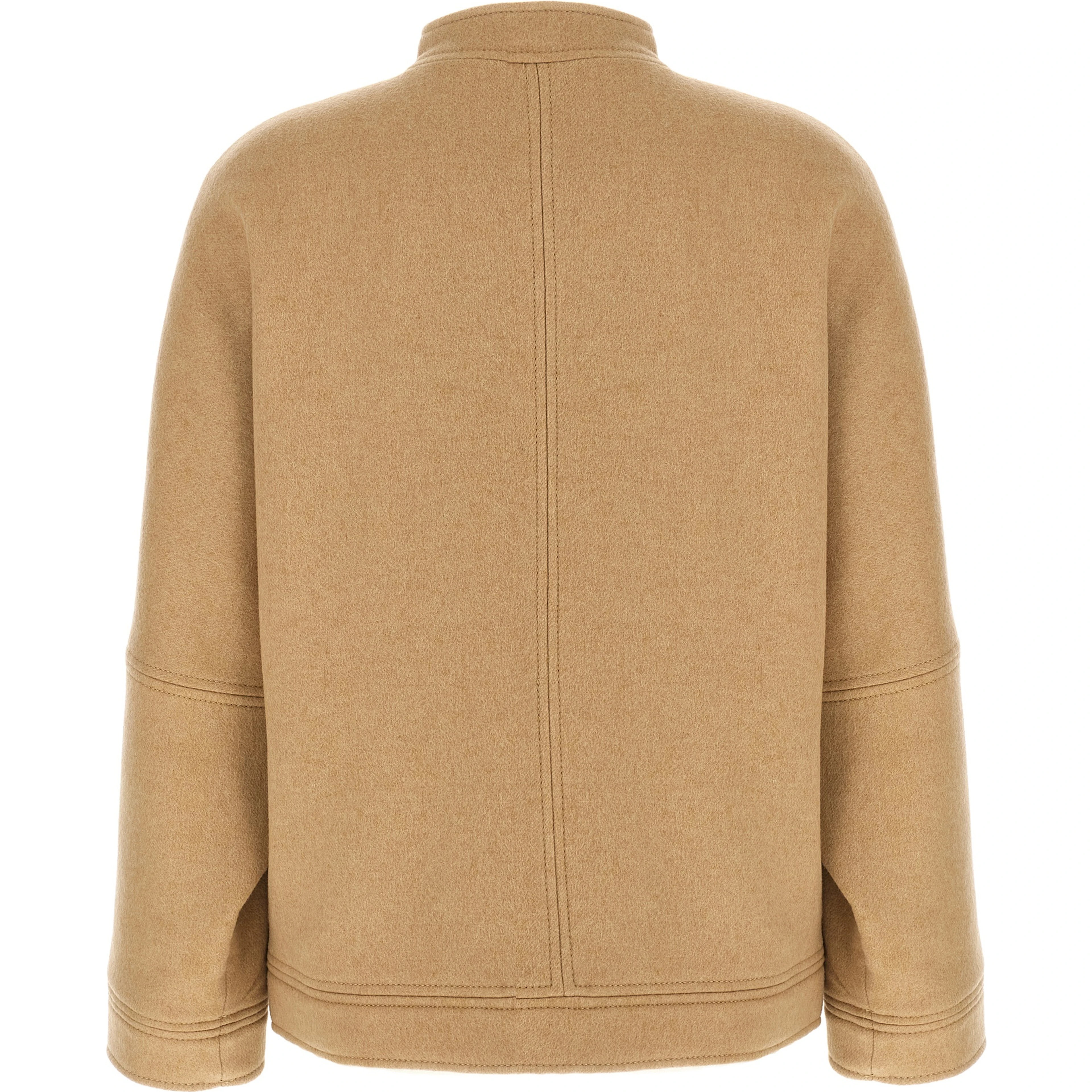 Beige Cashmere Bomber