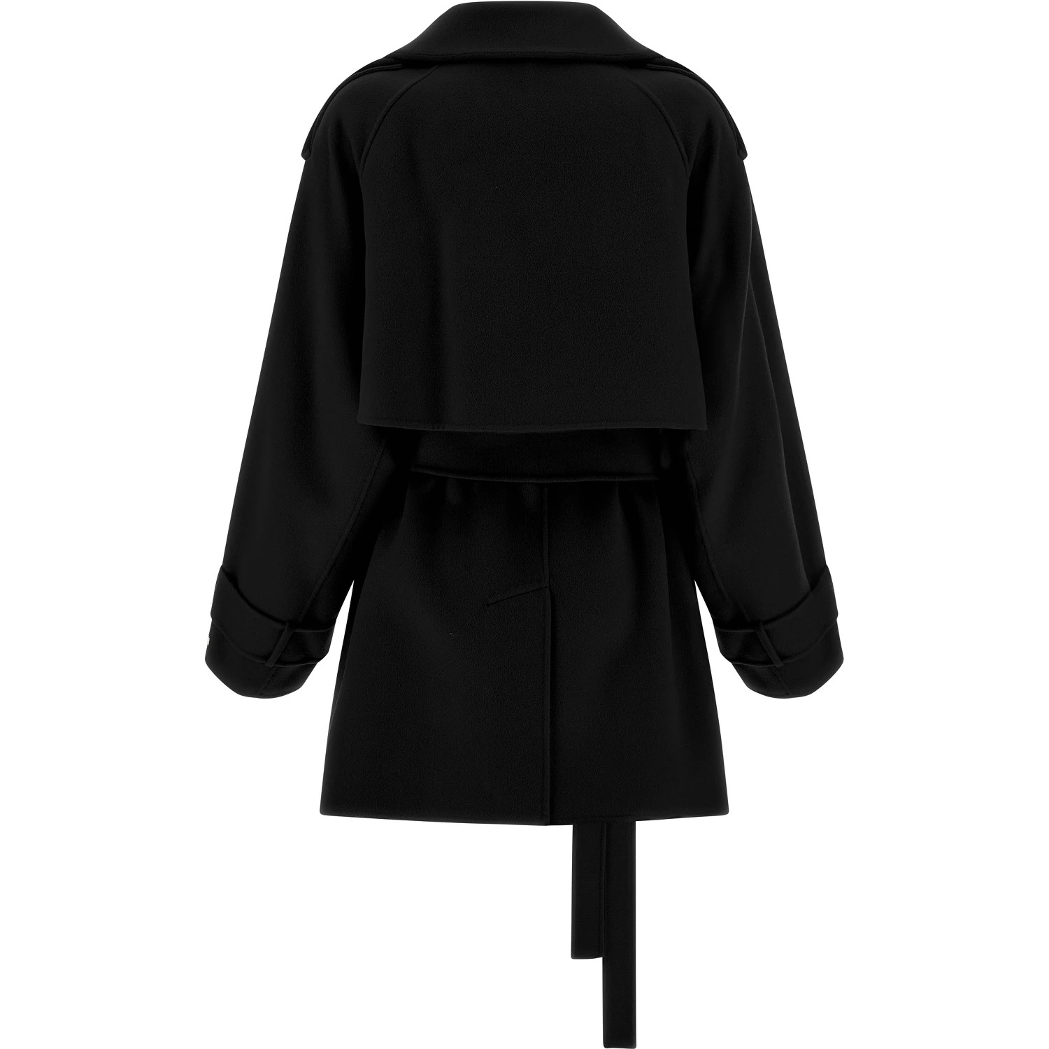Black Virgin Wool Coat