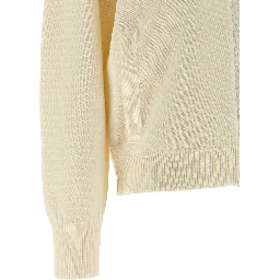 White Virgin Wool Cardigan