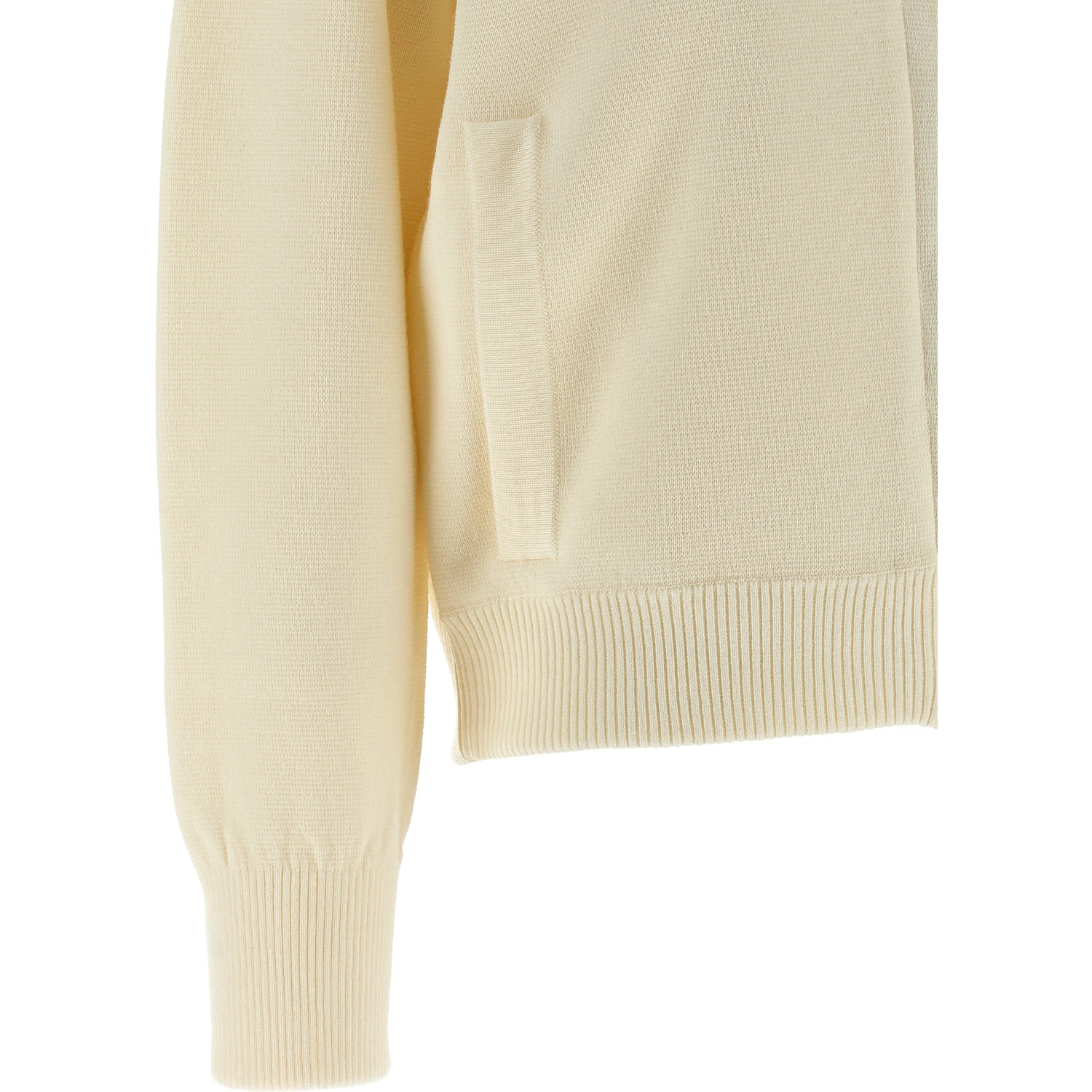 White Virgin Wool Cardigan