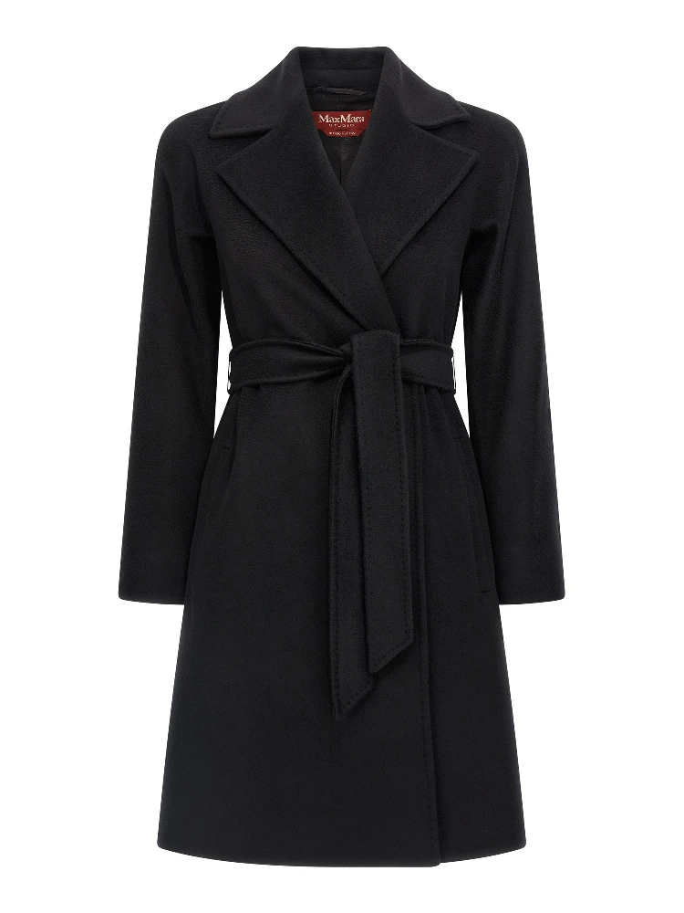 Black Virgin Wool Coat