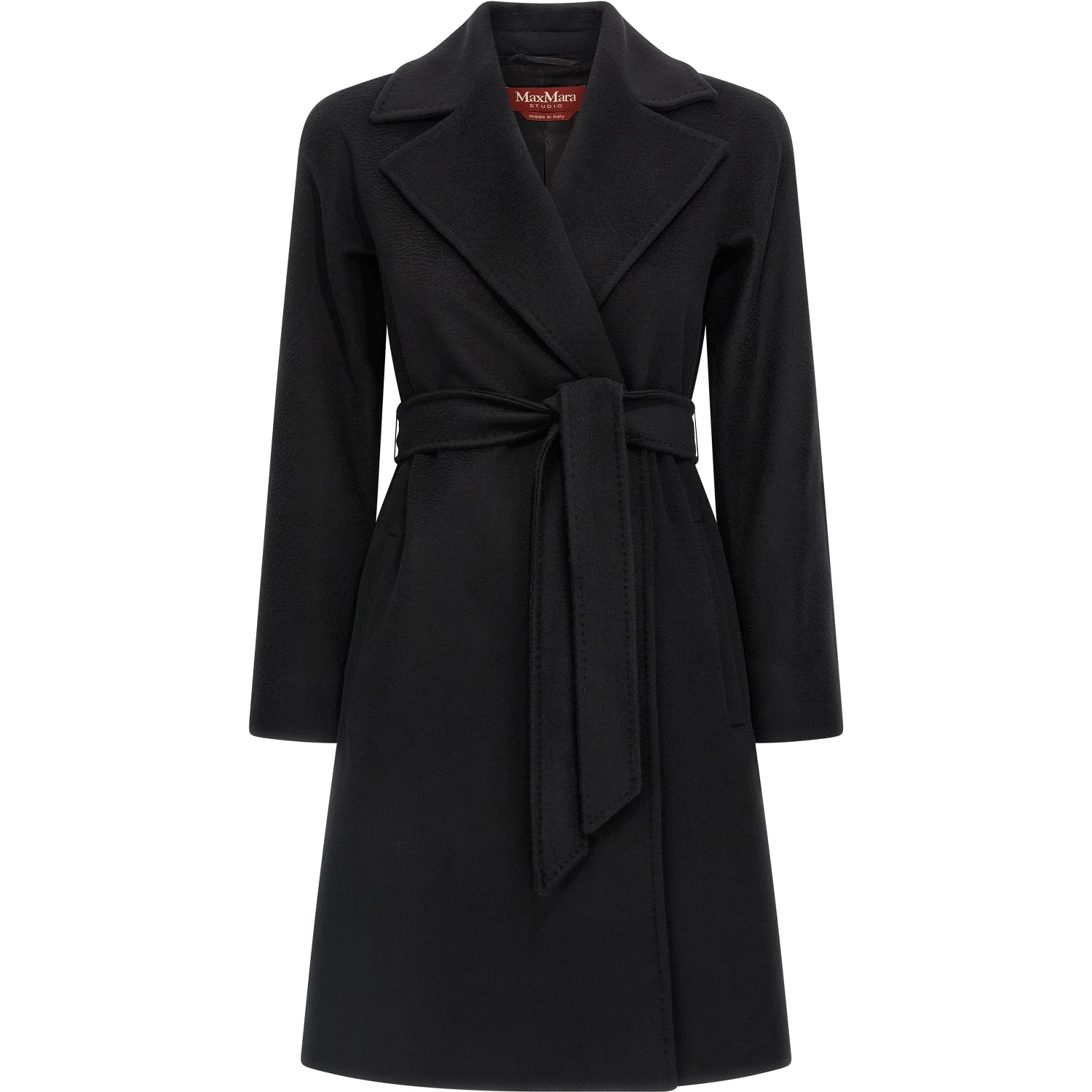 Black Virgin Wool Coat