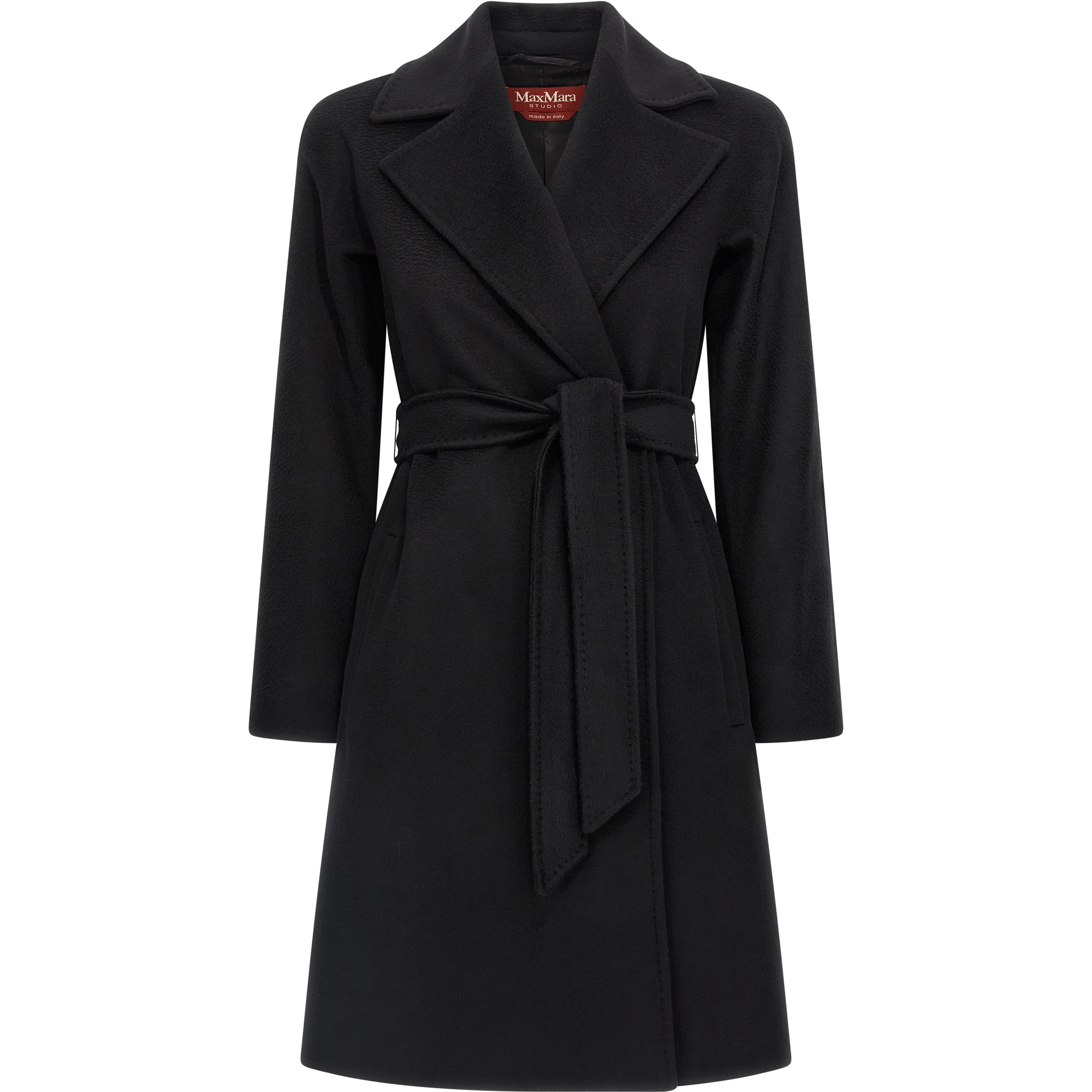Black Virgin Wool Coat