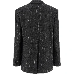 Gray Virgin Wool Blazer
