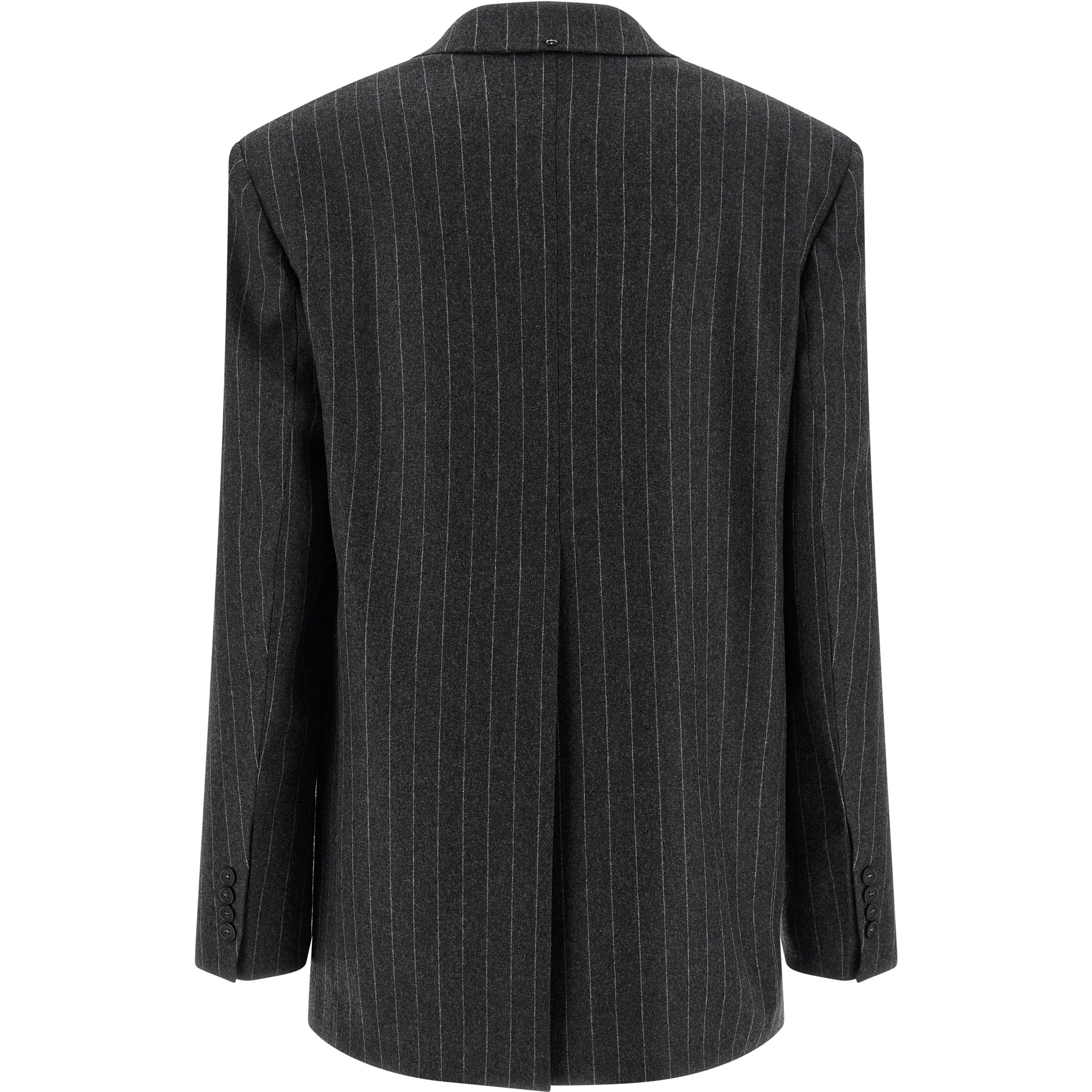 Gray Virgin Wool Blazer