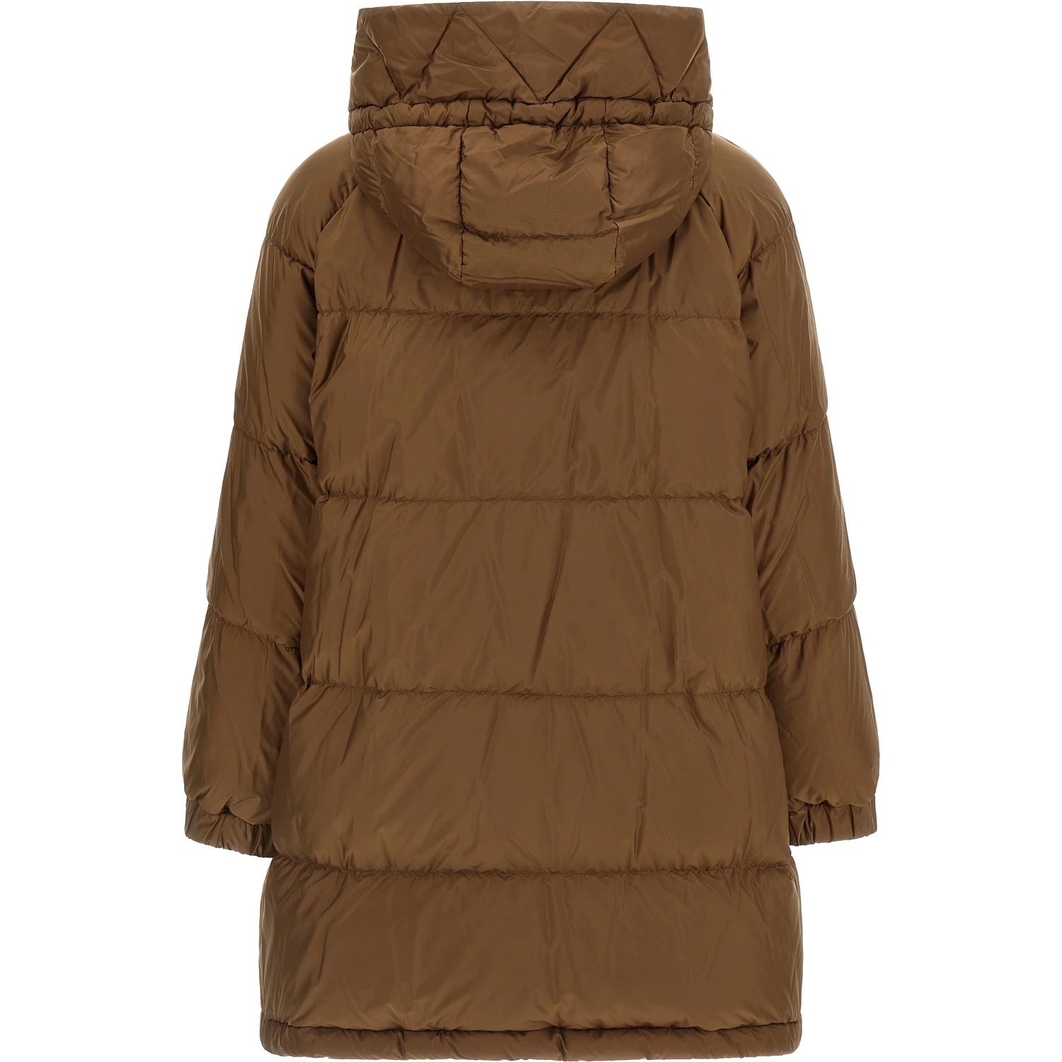 Brown Polyester Parka