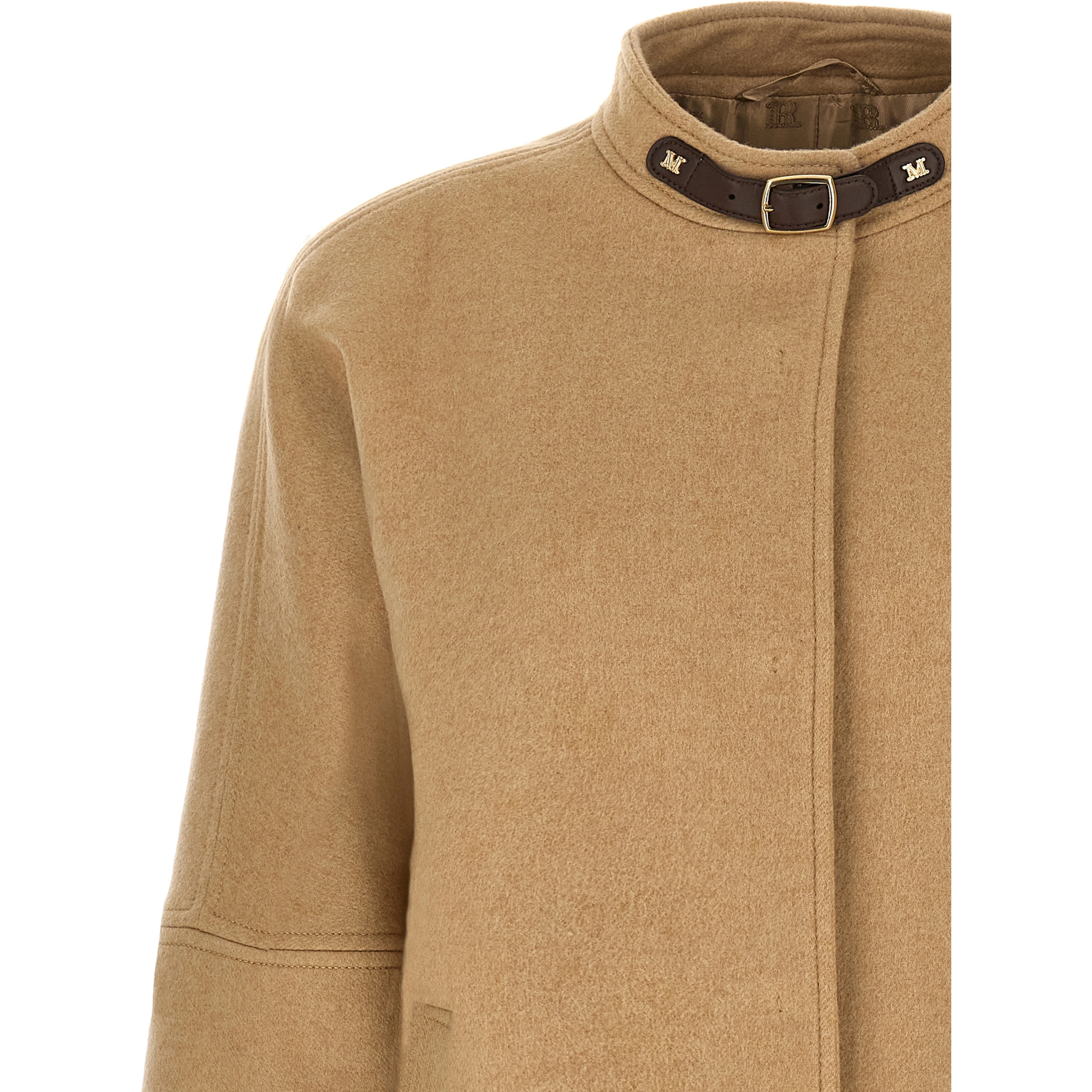 Beige Cashmere Bomber