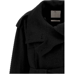 Black Virgin Wool Coat