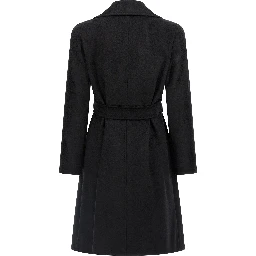 Black Virgin Wool Coat