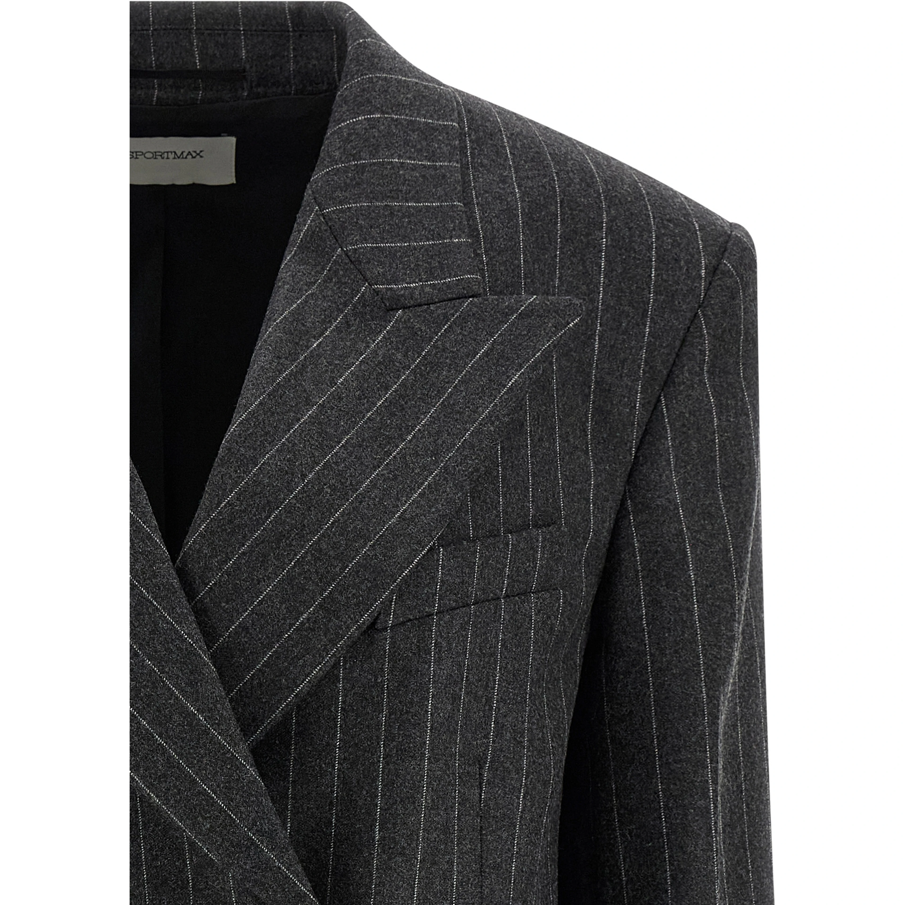 Gray Virgin Wool Blazer
