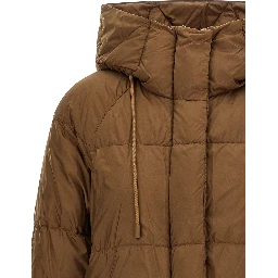 Brown Polyester Parka