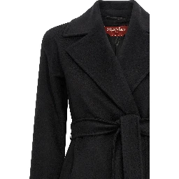 Black Virgin Wool Coat