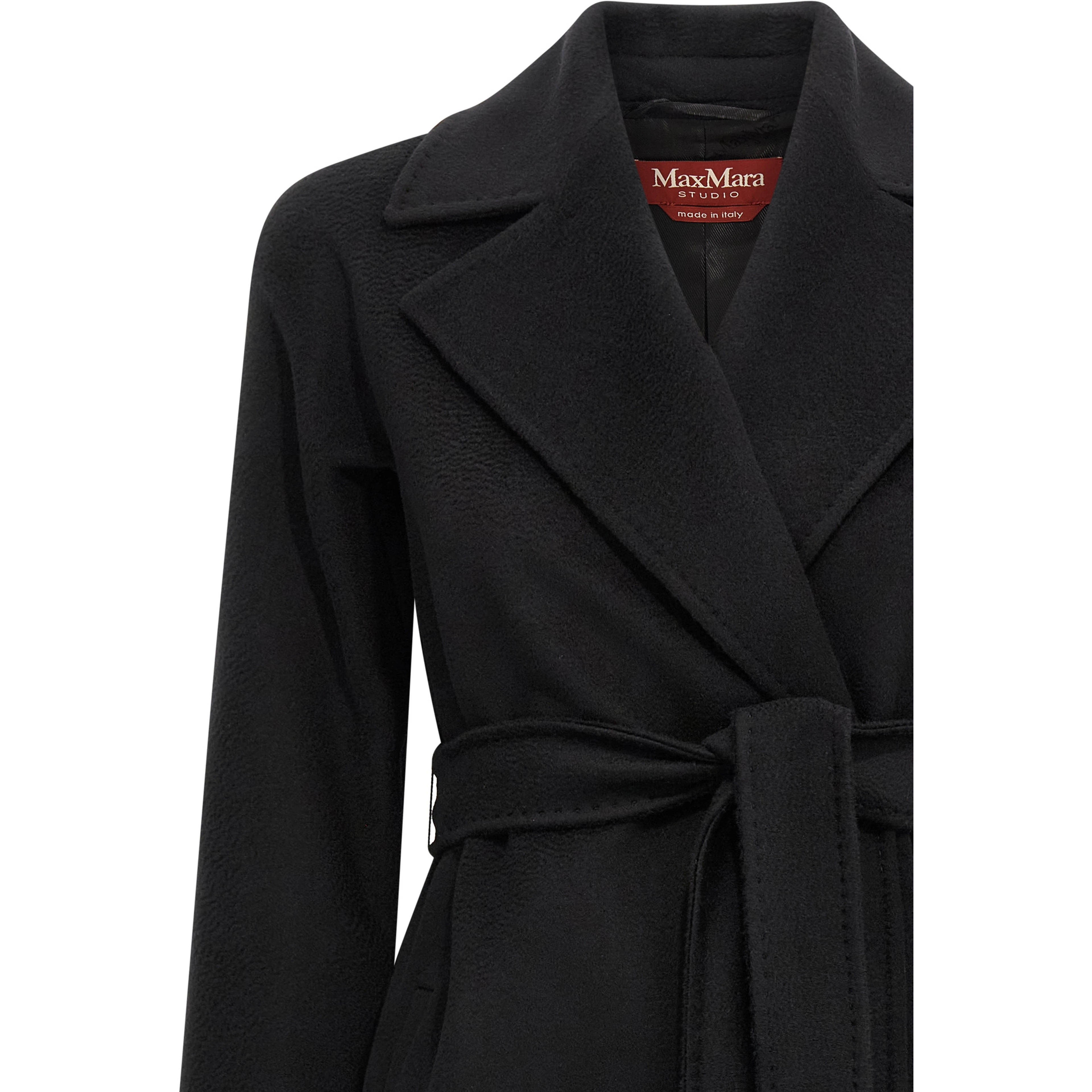 Black Virgin Wool Coat