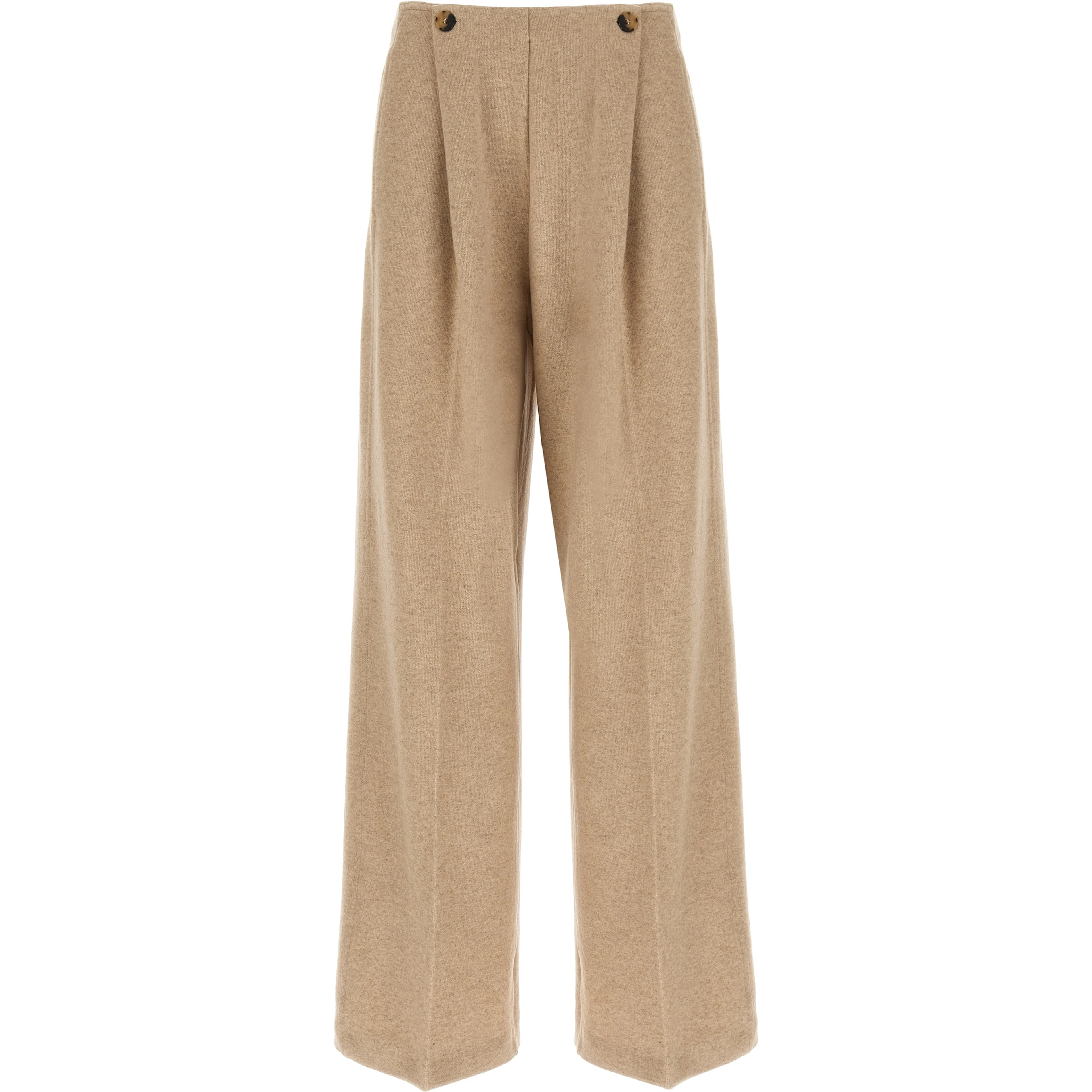 Beige Cashmere Casual Pants