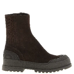 Brown Goatskin Ankle Boots