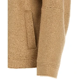 Beige Cashmere Bomber