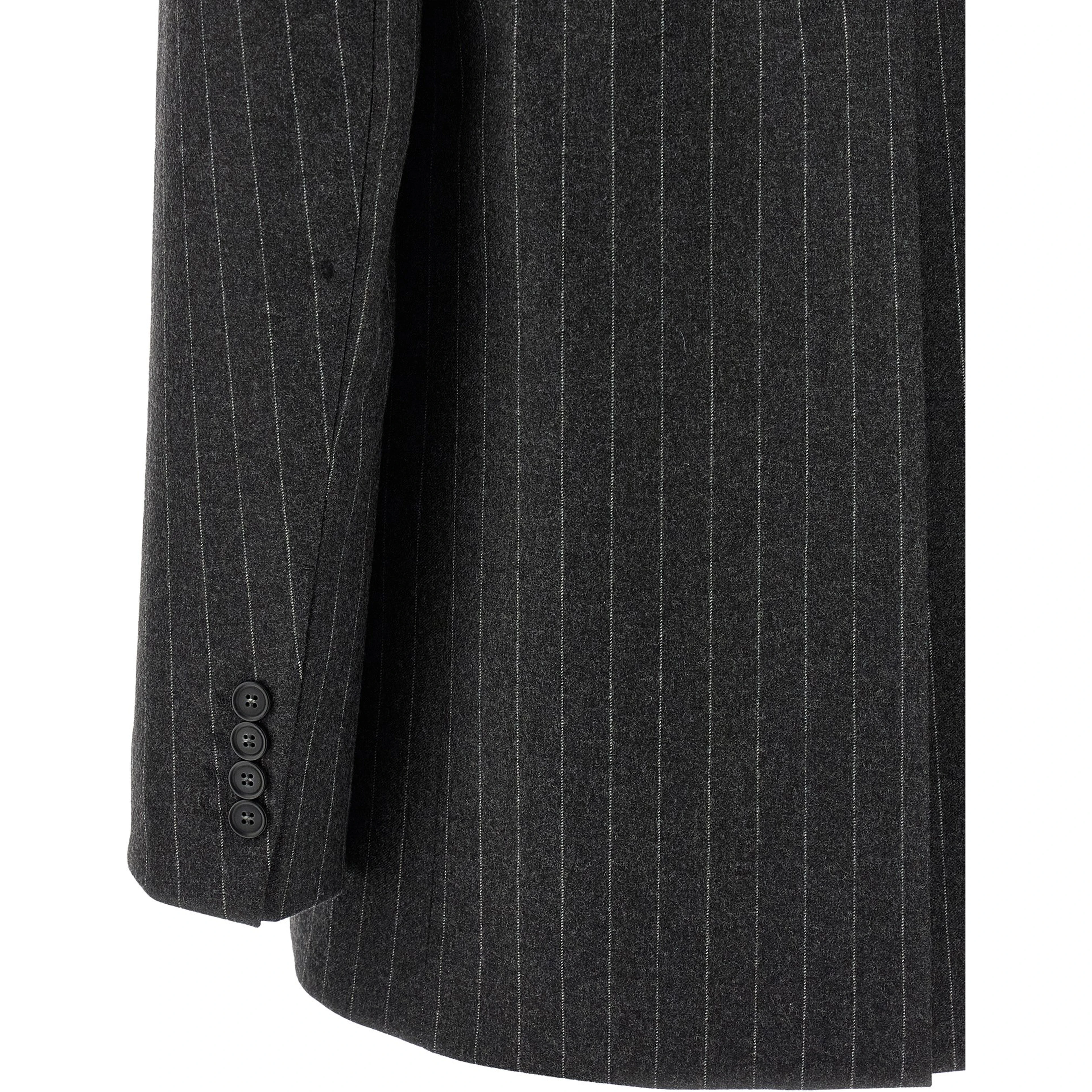 Gray Virgin Wool Blazer