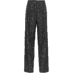 Gray Virgin Wool Dress Pants