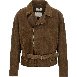 Brown Calfskin Leather Jacket