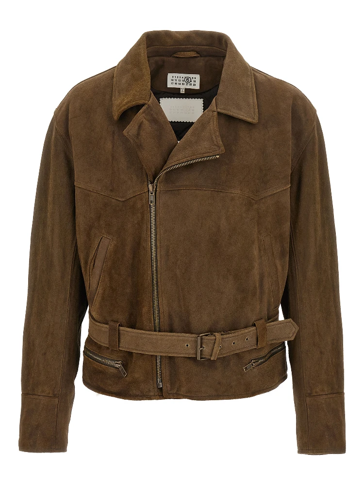 Brown Calfskin Leather Jacket