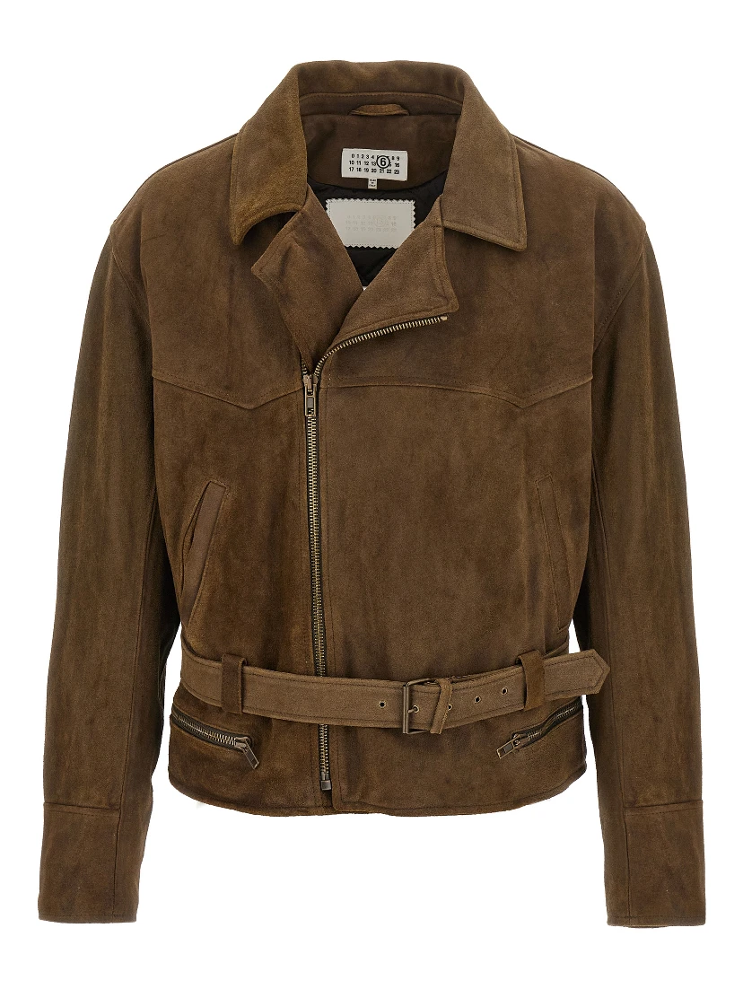 Brown Calfskin Leather Jacket