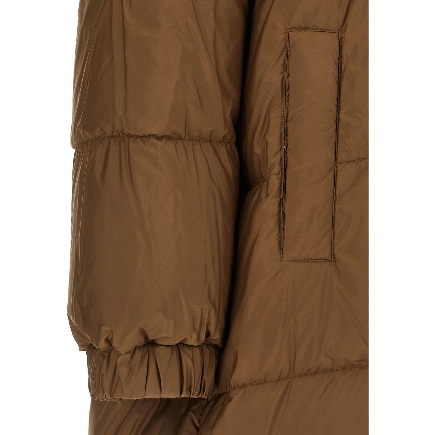 Brown Polyester Parka