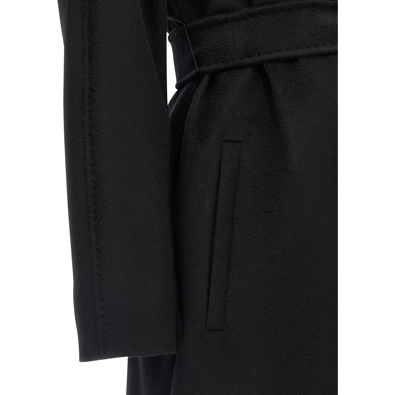 Black Virgin Wool Coat