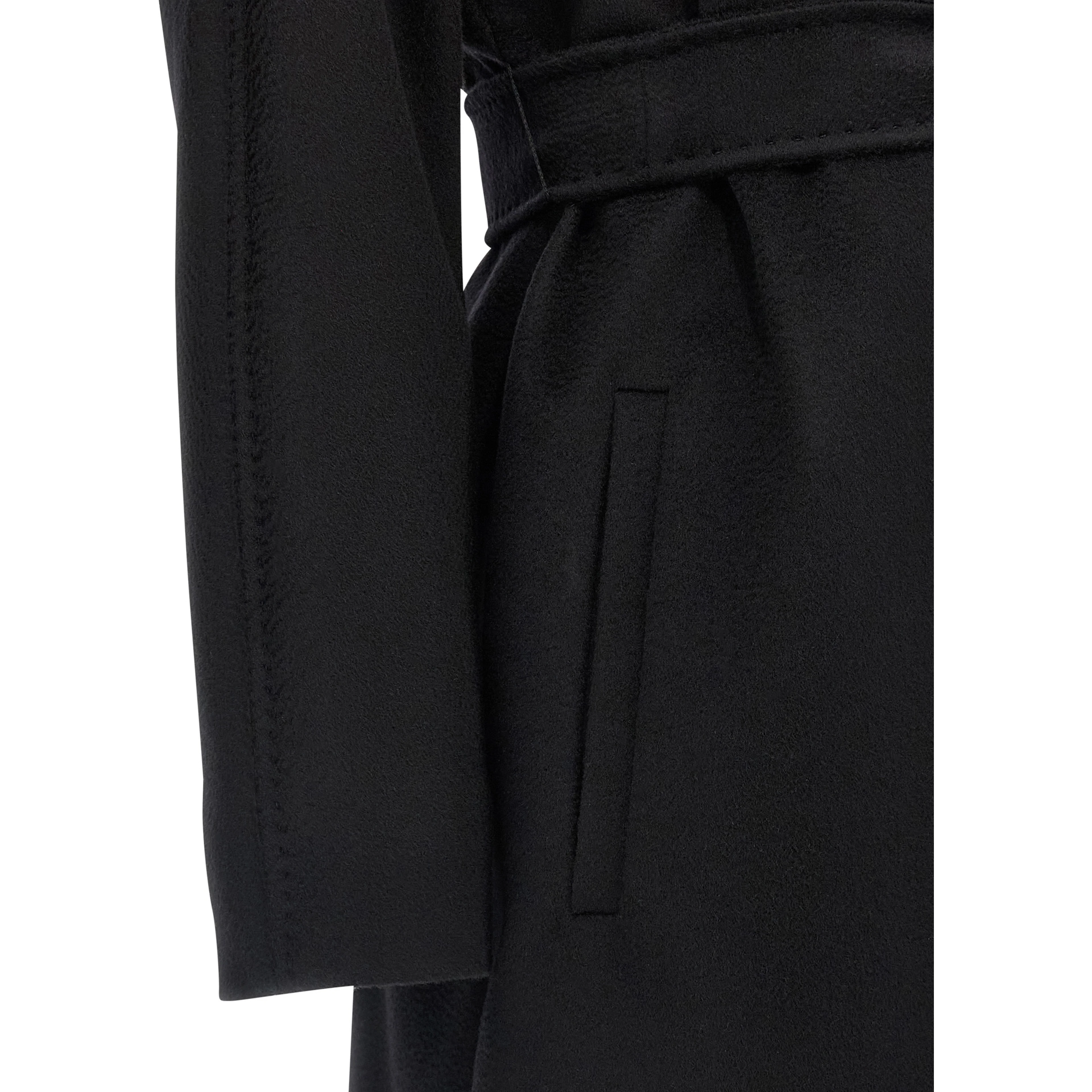 Black Virgin Wool Coat