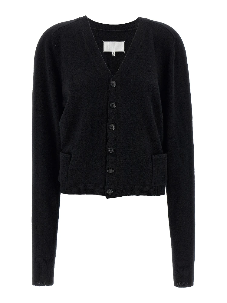 Black Wool Cardigan