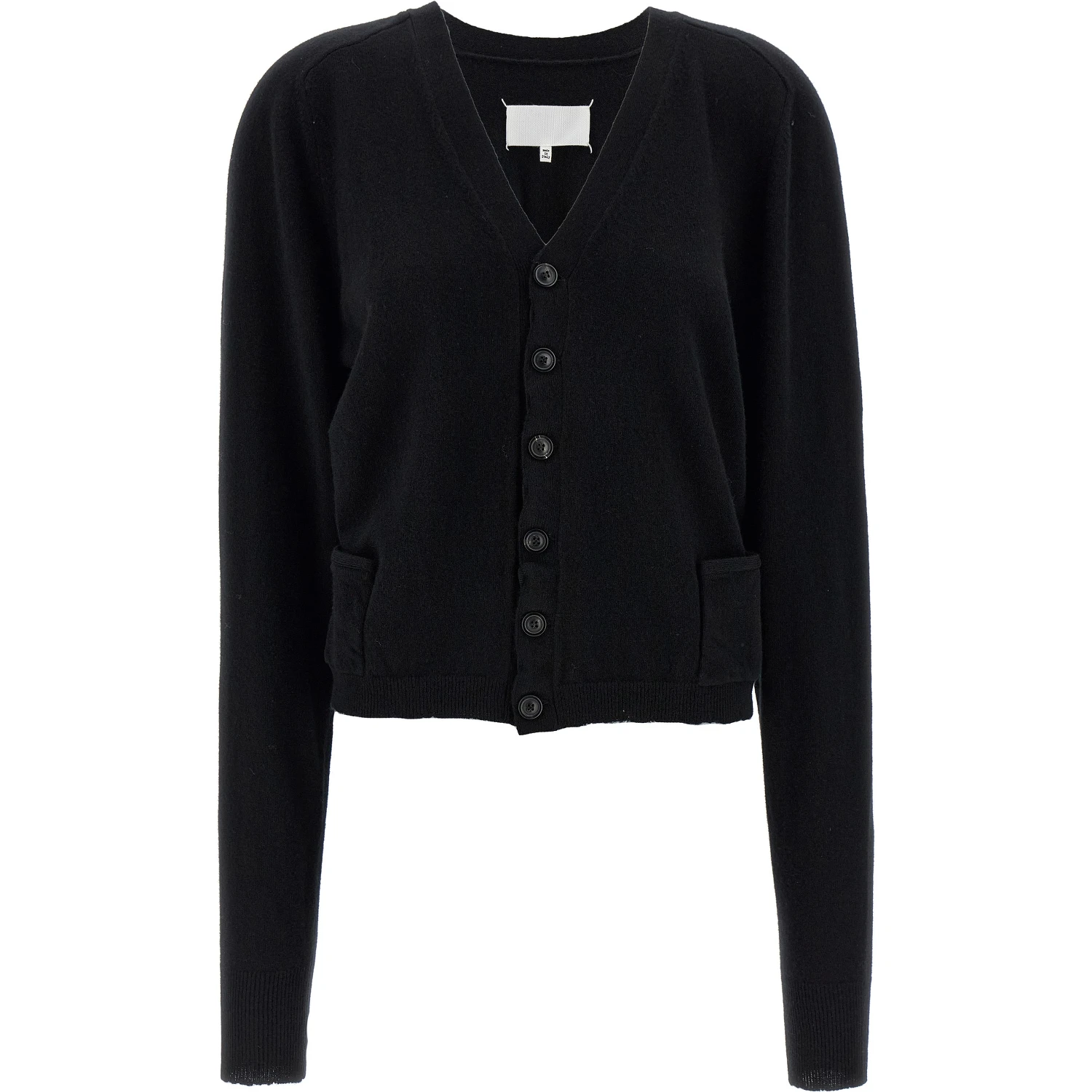Black Wool Cardigan