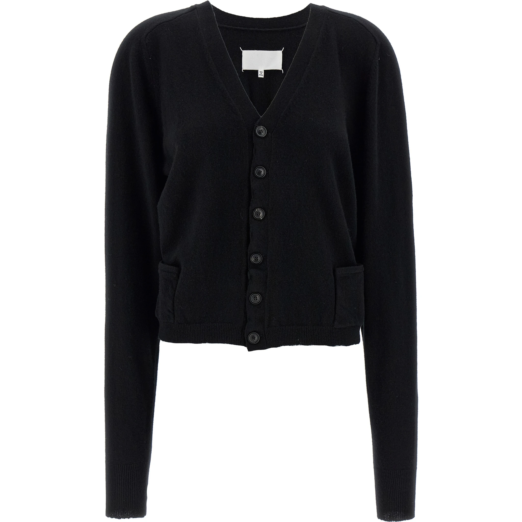 Black Wool Cardigan