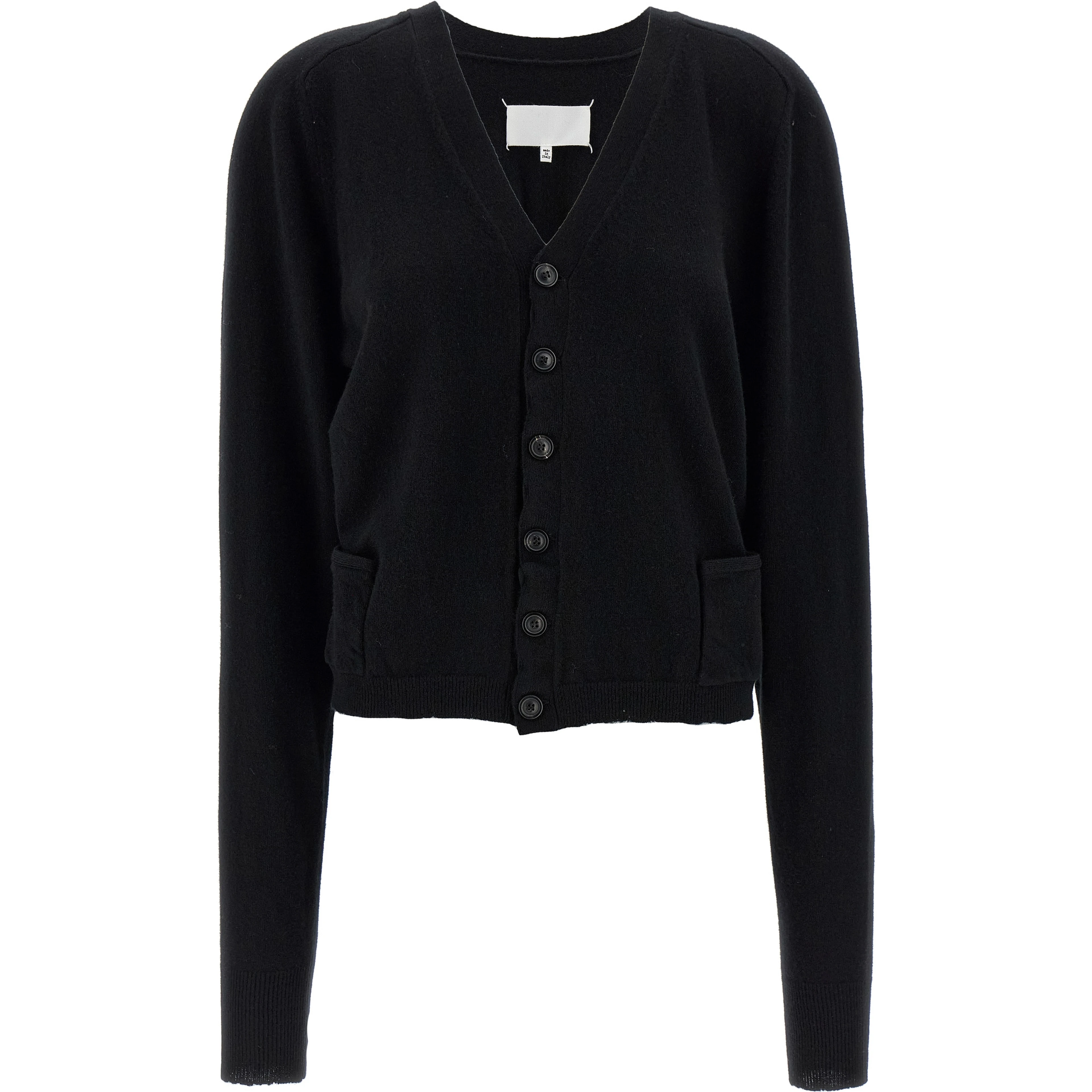 Black Wool Cardigan