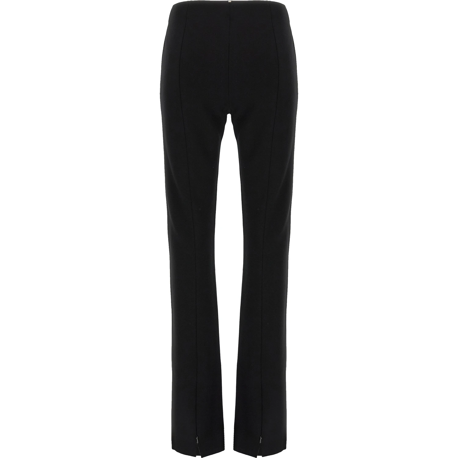 Black Viscose Casual Pants