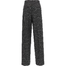 Gray Virgin Wool Dress Pants