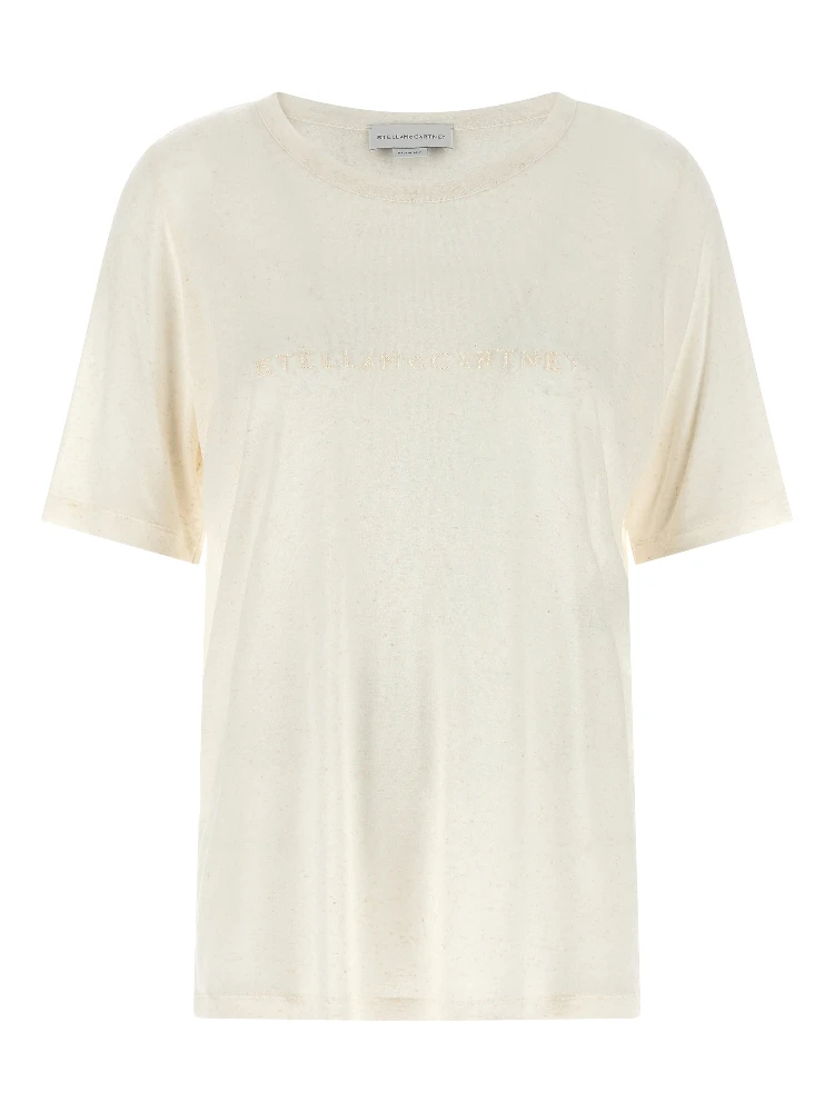 White Viscose T-Shirt