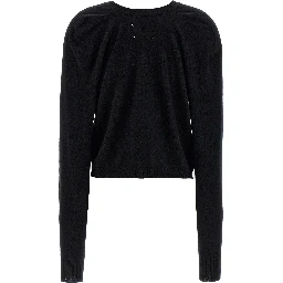 Black Wool Cardigan