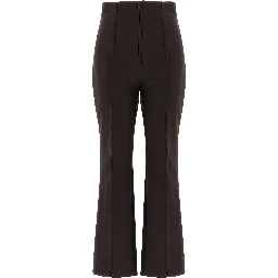 Brown Polyamide Athletic Pants