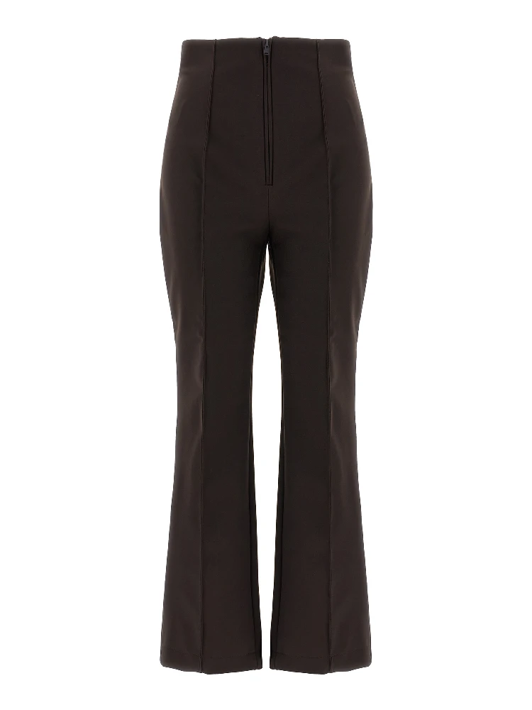 Brown Polyamide Athletic Pants