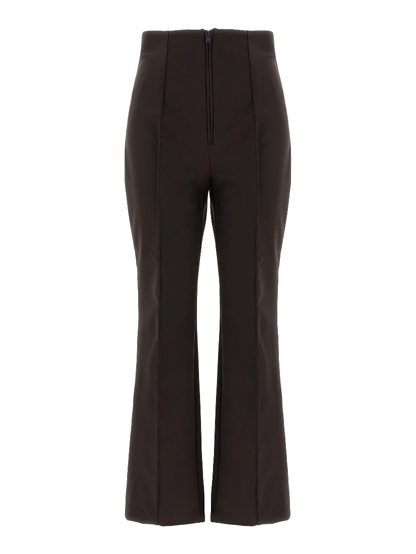 Brown Polyamide Athletic Pants