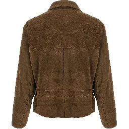 Brown Calfskin Leather Jacket