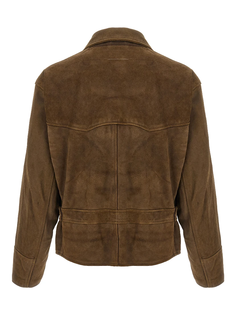 Brown Calfskin Leather Jacket