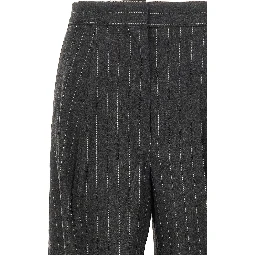 Gray Virgin Wool Dress Pants