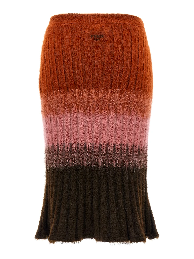 Multicolor Wool Midi Skirt alternative